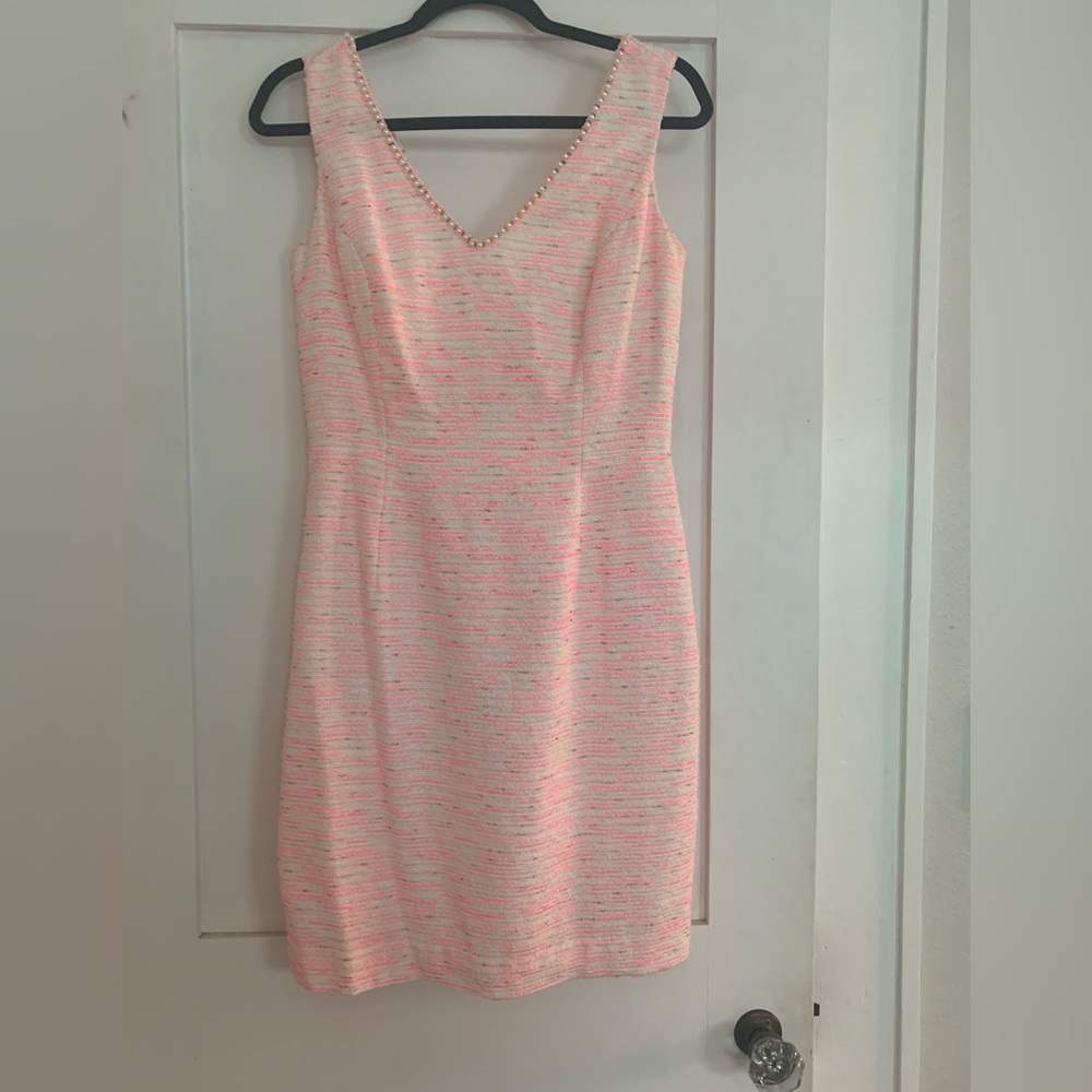 Lilly Pulitzer Pink White Pearl Shift size 4